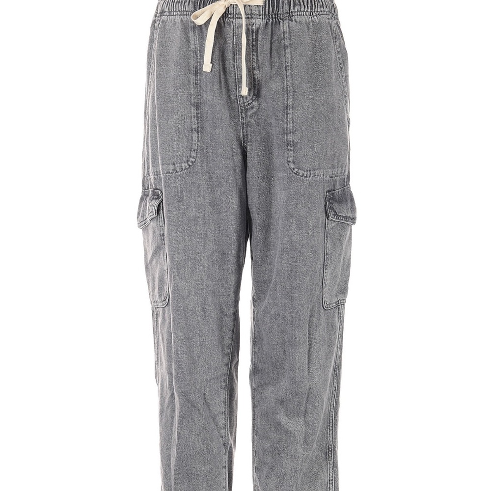 Gap Gray Cargo Pants with Drawstring